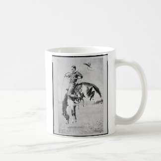 Frederic Remington Cowboy på Bronco Kaffemugg