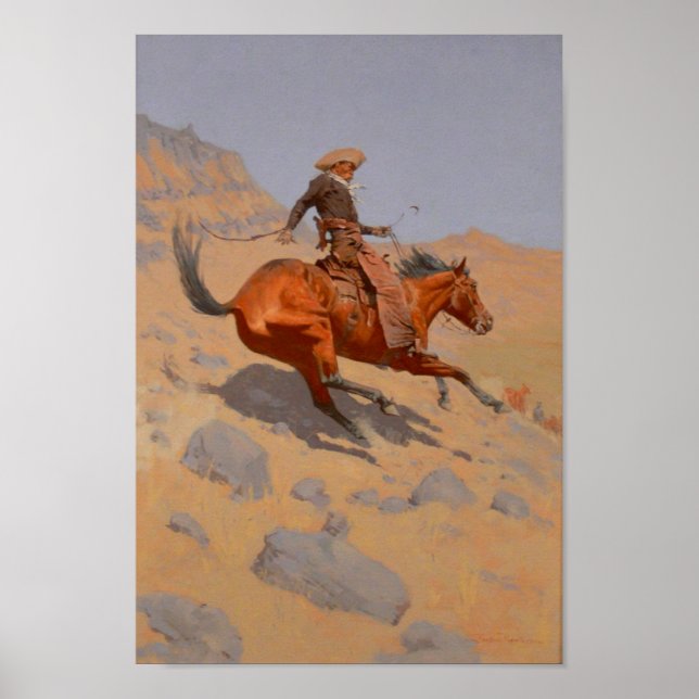 Frederic Remington - Cowboyen Poster (Framsidan)