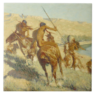 Frederic Remington - episod av buffelvapnet Kakelplatta
