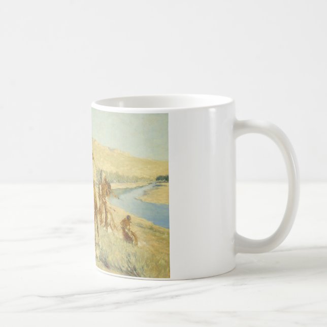 Frederic Remington - Episode of the Buffalo Gun Kaffemugg (Höger)