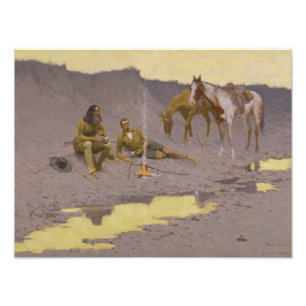 Frederic Remington - Ett nytt år på Cimarron Fototryck