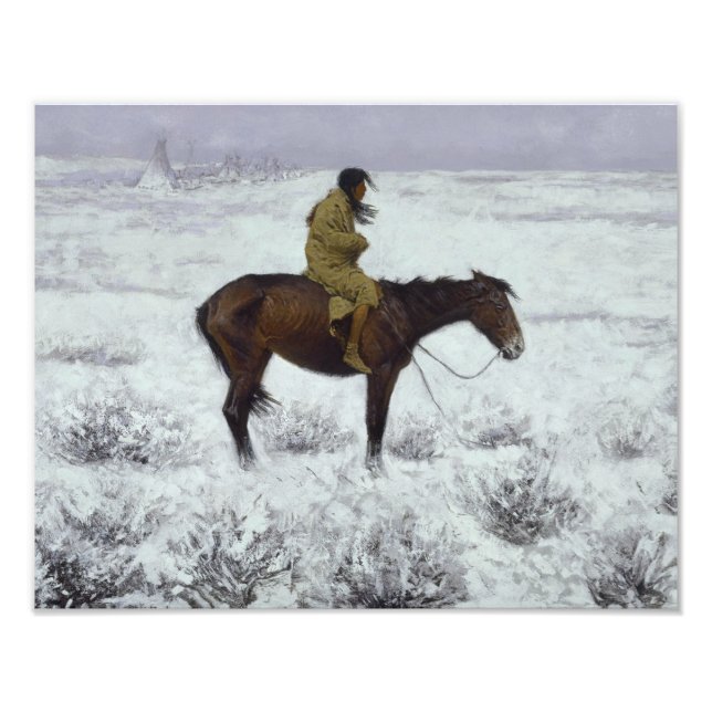 Frederic Remington - Herd Boy Fototryck (Framsidan)