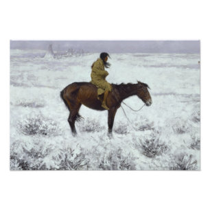 Frederic Remington - Herd Boy Fototryck