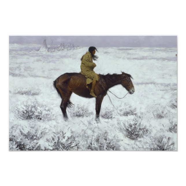 Frederic Remington - Herd Boy Fototryck (Framsidan)