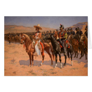 Frederic Remington konst Hälsningskort