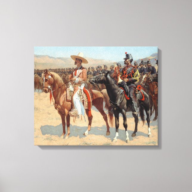 Frederic Remington - Mexikansk major Canvastryck (Framsida)