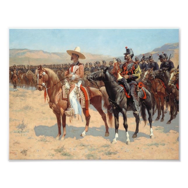 Frederic Remington - Mexikansk major Fototryck (Framsidan)