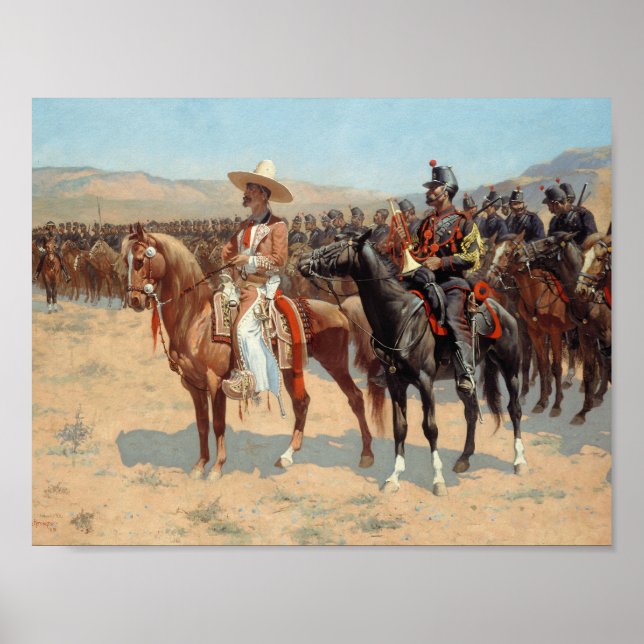 Frederic Remington - Mexikansk major Poster (Framsidan)