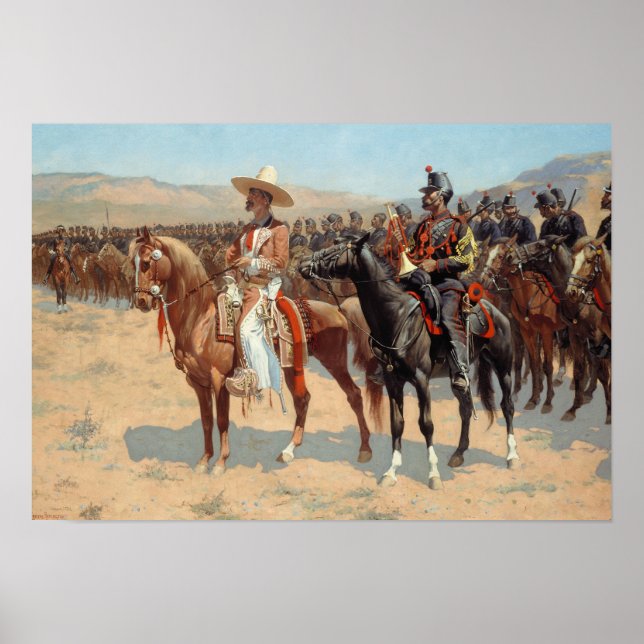 Frederic Remington - Mexikansk major Poster (Framsidan)