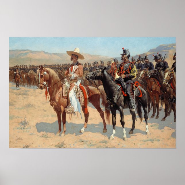 Frederic Remington - Mexikansk major Poster (Framsidan)