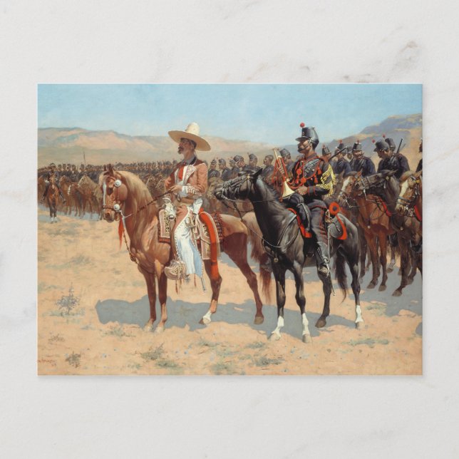 Frederic Remington - Mexikansk major Vykort (Framsida)
