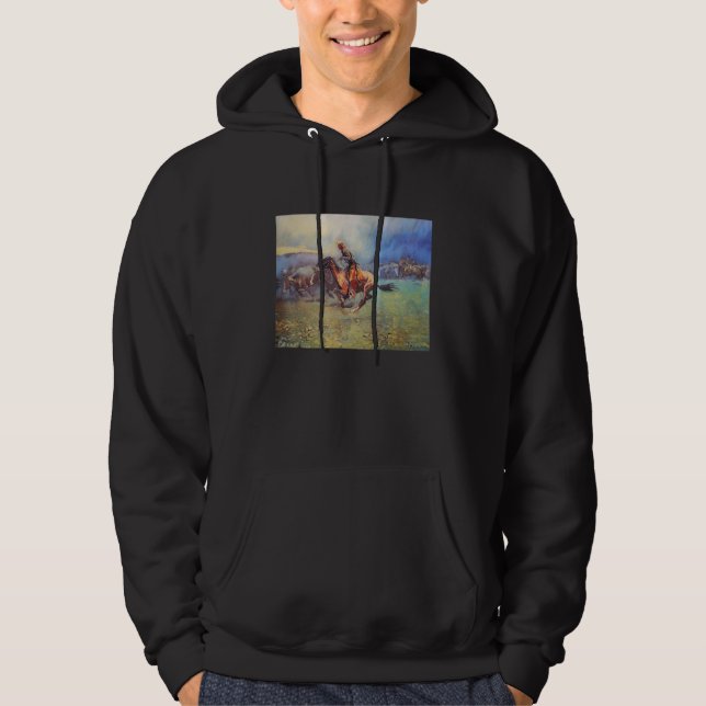 Frederic Remington Remington Stampede Hoodie (Framsida)