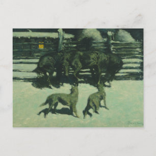 Frederic Remington - Ring efter hjälp Vykort