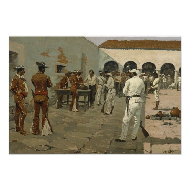 Frederic Remington - The Mier Expedition Fototryck (Framsidan)