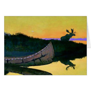 Frederic Remington västerländsk konst ”Kommer till Hälsningskort