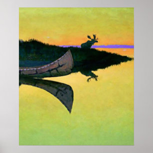 Frederic Remington Western Art "Kommer till samtal Poster