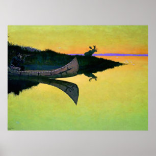 Frederic Remington Western Art "Kommer till samtal Poster