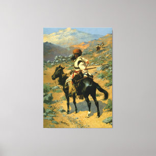 Frederic Remingtons den indiska trapperen (1889) Canvastryck
