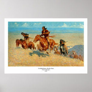 Frederic Remington's The Buffalo Springers (1909) Poster