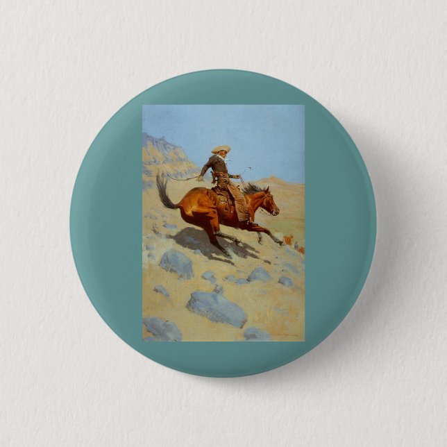 Frederic Remington's The Cowboy (1902) Knapp (Framsida)
