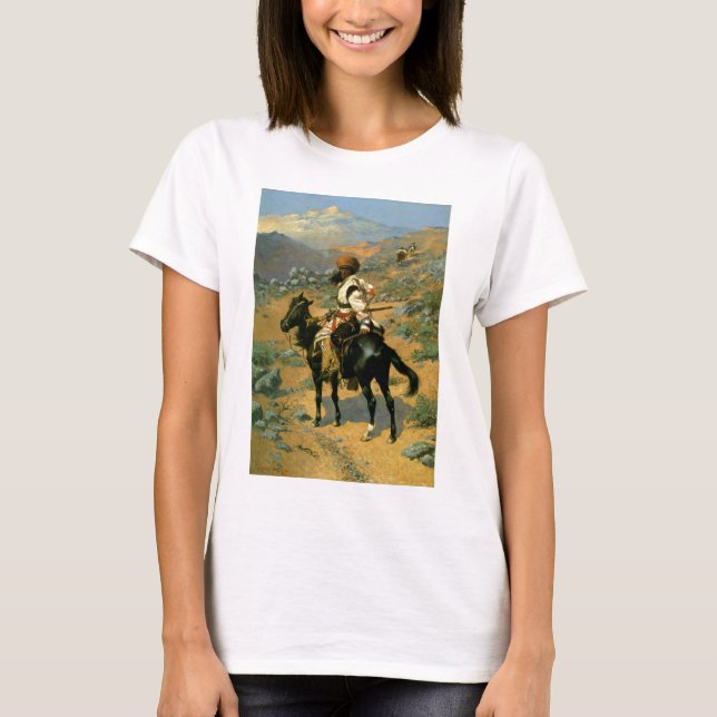 Frederic Remington's The Indian Trapper (1889) T Shirt (Framsida)