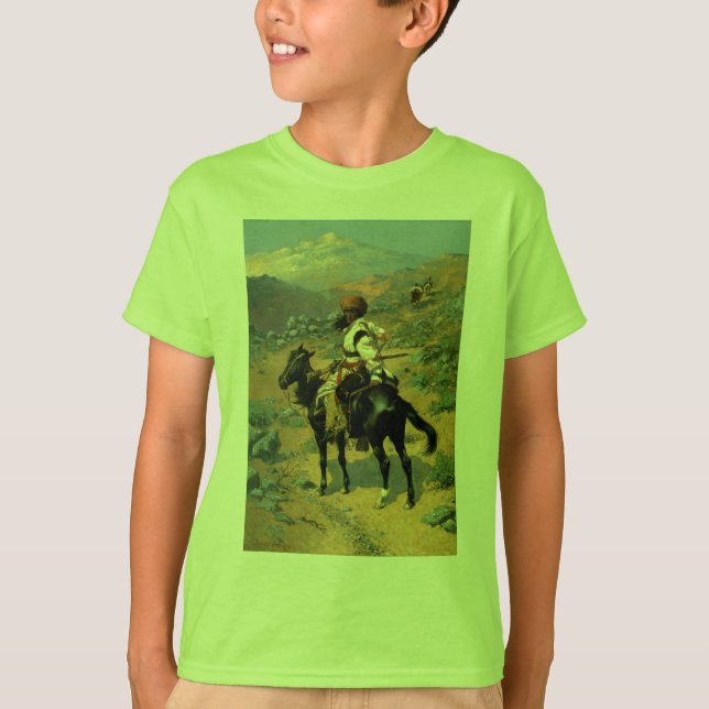 Frederic Remington's The Indian Trapper (1889) Tee Shirt (Framsida)
