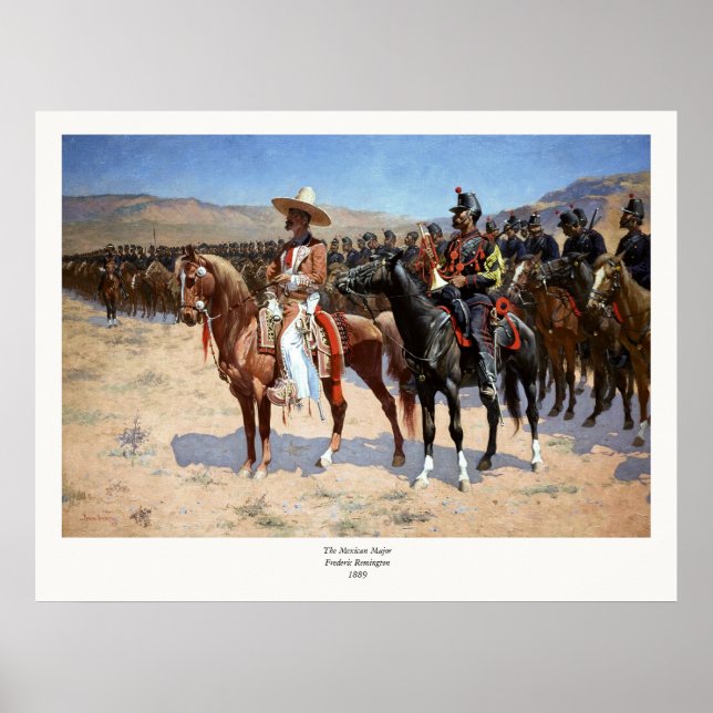 Frederic Remington's The Mexican Major (1889) Poster (Framsidan)