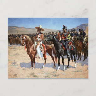 Frederic Remington's The Mexican Major (1889) Vykort