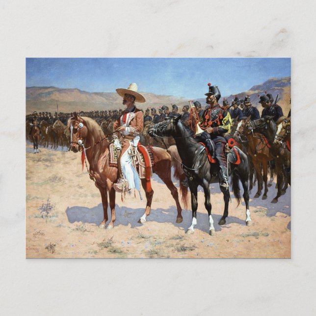 Frederic Remington's The Mexican Major (1889) Vykort (Framsida)