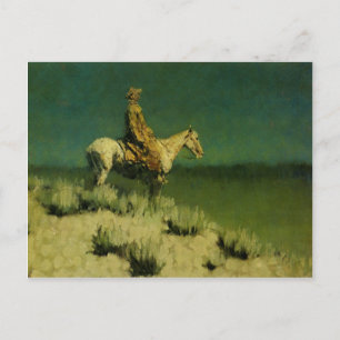 Frederic Remington's The Night Herder (cirka 1908) Vykort