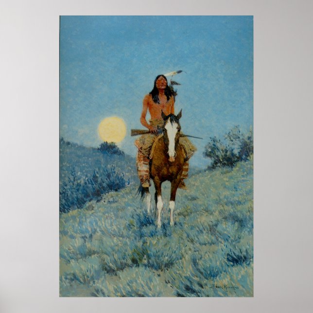 Frederic Remington's The Outlier 1909 Poster (Framsidan)
