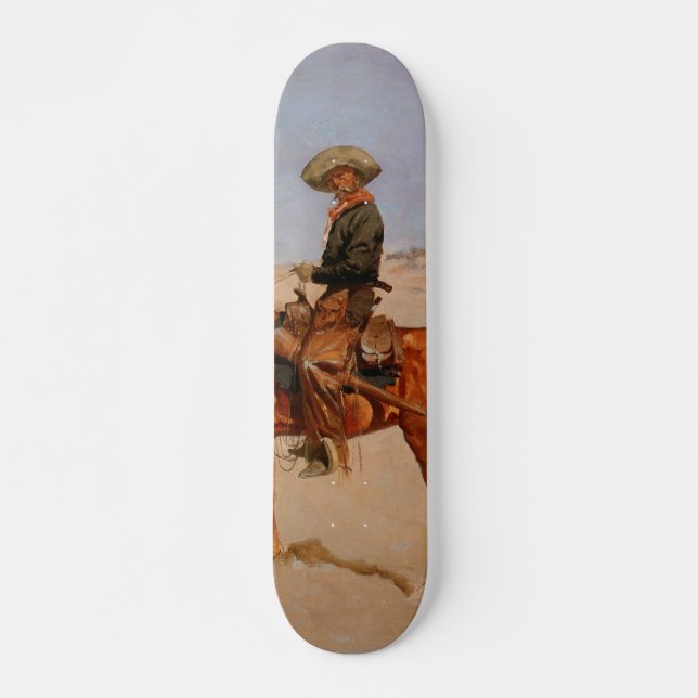 Frederic Remingtons The Puncher (1895) Skateboard Bräda 21,5 Cm (Framsida)