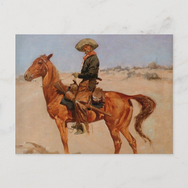 Frederic Remington's The Puncher (1895) Vykort (Framsida)