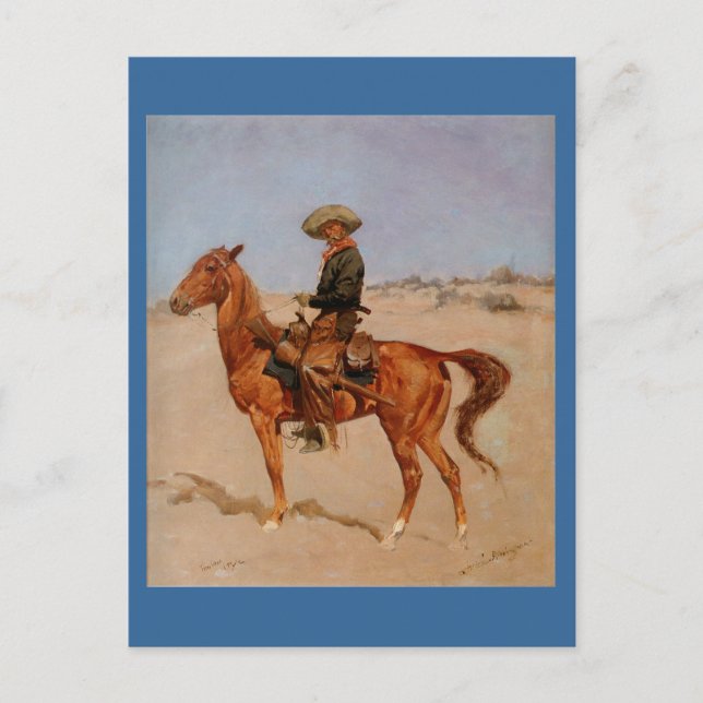 Frederic Remington's The Puncher (1895) Vykort (Framsida)