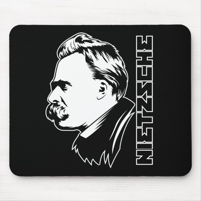 Frederich Nietzsche porträtt Mousepad Musmatta (Framsidan)