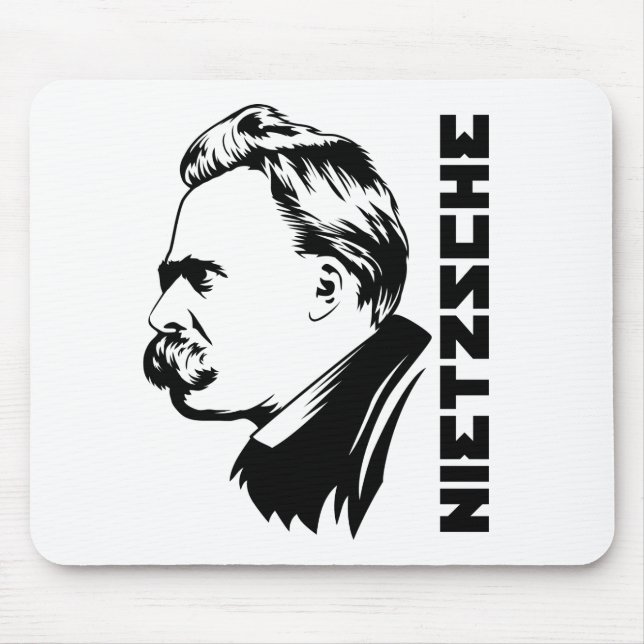 Frederich Nietzsche porträtt Mousepad Musmatta (Framsidan)