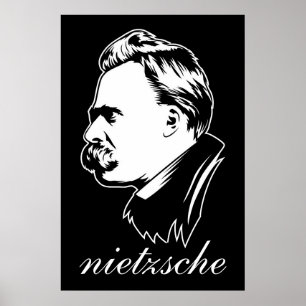 Frederich Nietzsche Porträtt Mousepad Poster