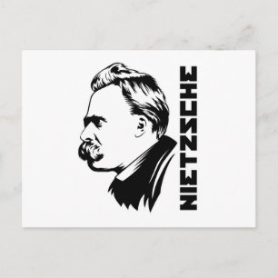 Frederich Nietzsche Porträtt Postkort Vykort