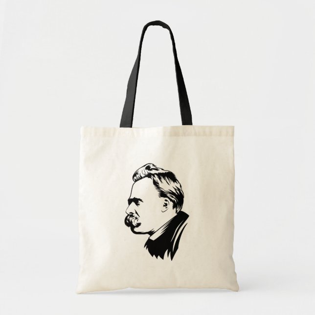 Frederich Nietzsche porträtt Tygkasse (Framsidan)