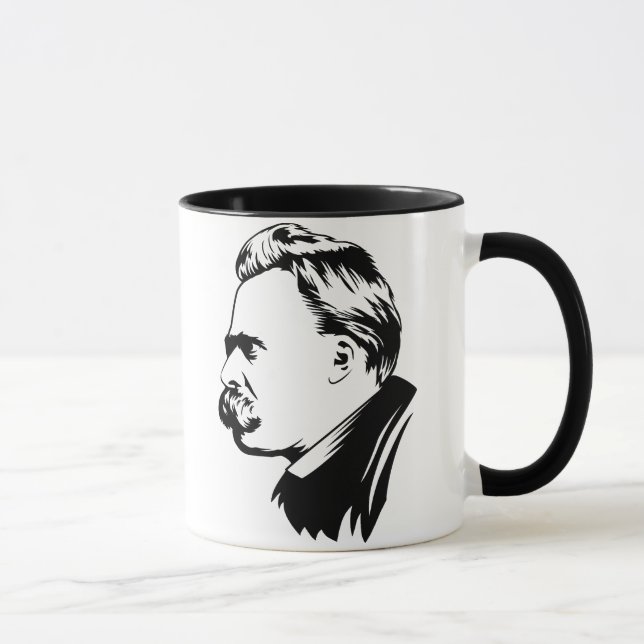 Frederich Nietzsche porträttmugg Mugg (Höger)