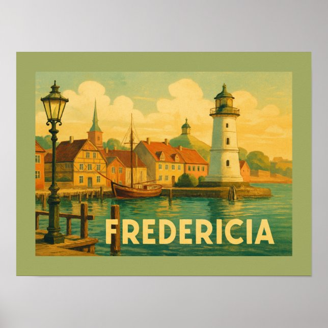 Fredericia Danmark Soldat Poster (Framsidan)