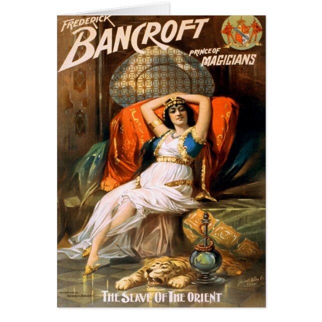 Frederick Bancroft Prince av trollkarlar Hälsningskort (Framsidan)
