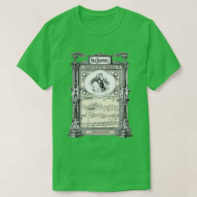 Frederick Chopin Polonaise art  T Shirt (Design framsida)