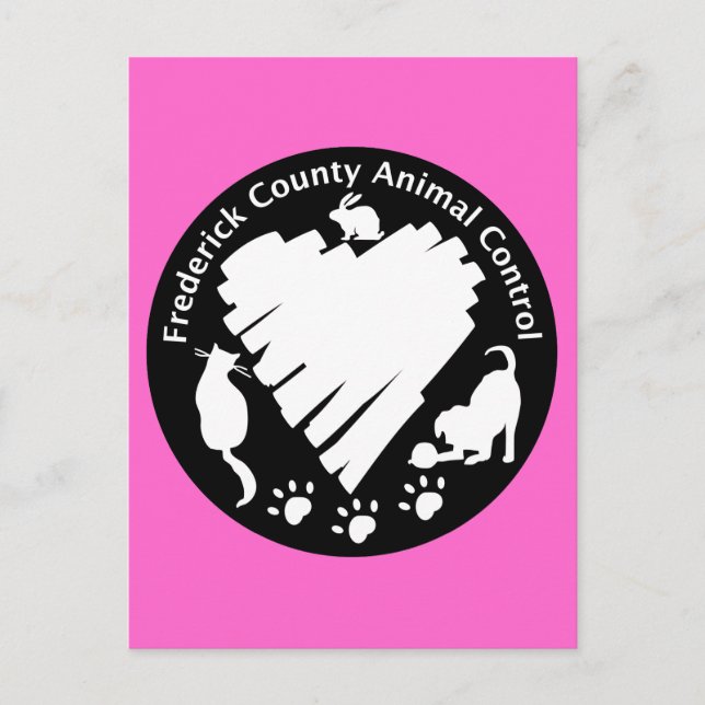 Frederick County Animal Control Vykort (Framsida)