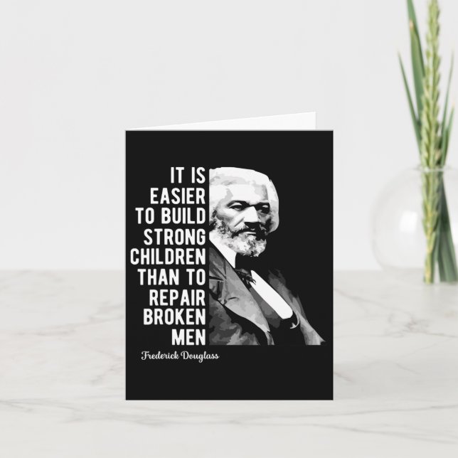 Frederick Dougl-citat för Black History Month Kort (Framsida)