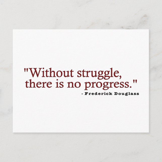 Frederick Douglas Quote Vykort (Framsida)