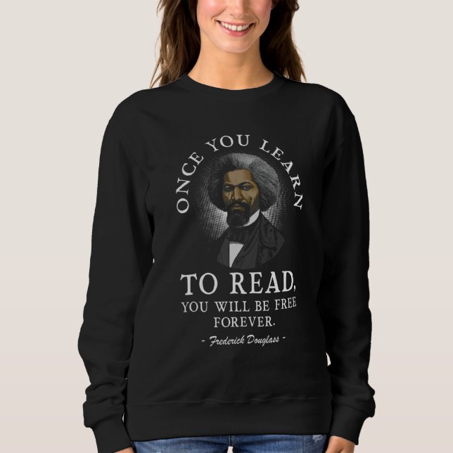 Frederick Douglass African American Black History T Shirt (Framsida)