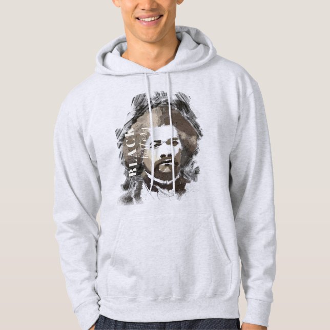 Frederick Douglass akvarellmålning Hoodie (Framsida)