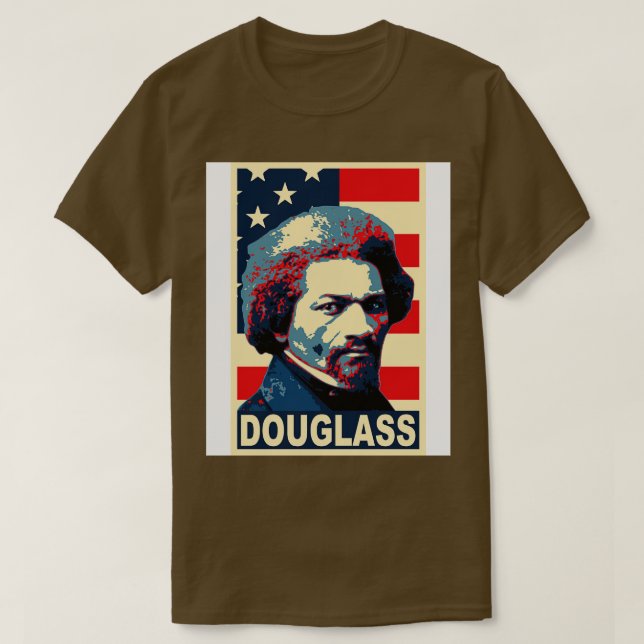 Frederick Douglass America Poster T Shirt (Design framsida)
