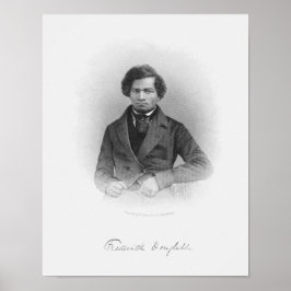 Frederick Douglass Engraved Porträtt Poster